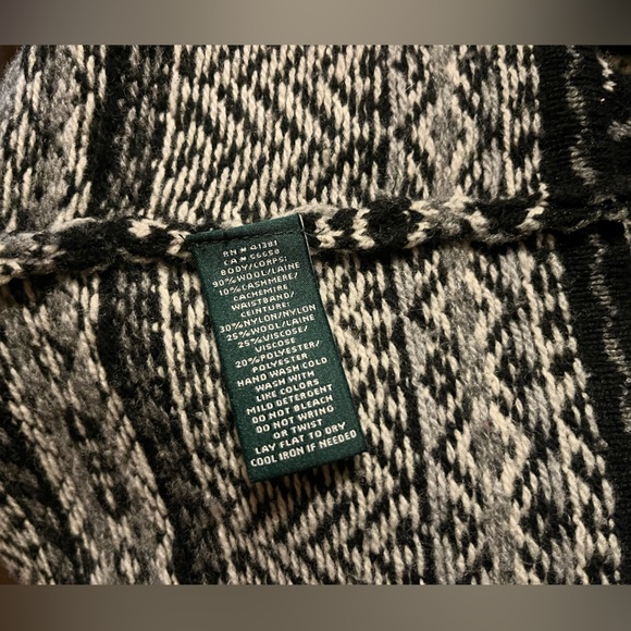 Lauren Ralph Lauren Cashmere Blend Fair Isle Knit Midi Skirt - Picture 15 of 16